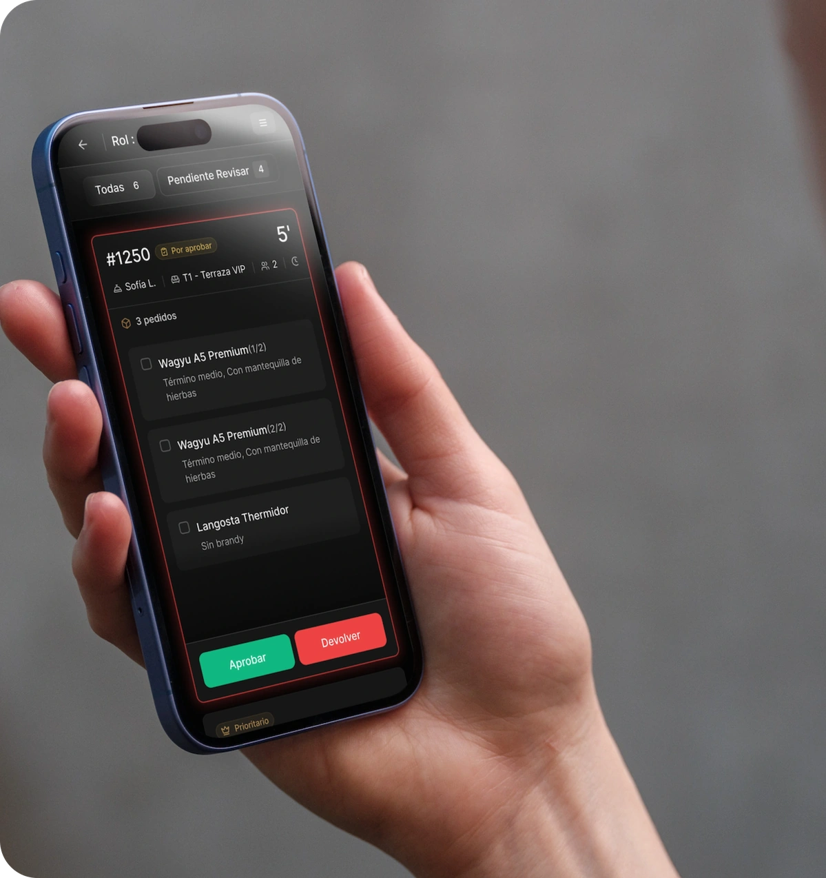 Kitchen Ops en múltiples dispositivos